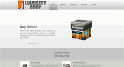 Desktop Screenshot of liabilityshop.com